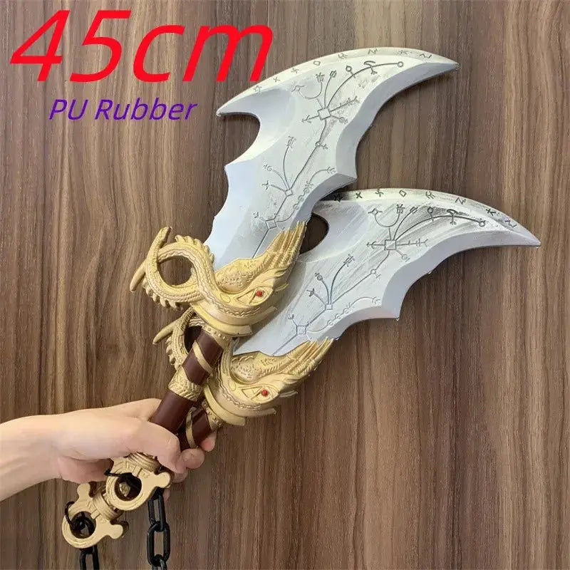 God of War 4 Athena Blade Tomahawk Chained Cosplay Axe Prop Weapon Role Playing Ghost Leviathan Chaos AXE Safety PU Model - Gapo Goods - 