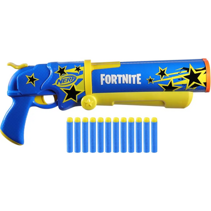 Nerf Fortnite Blaster – Half Tone Hero Wrap | Break Open Barrel, 12 Elite Darts Toy