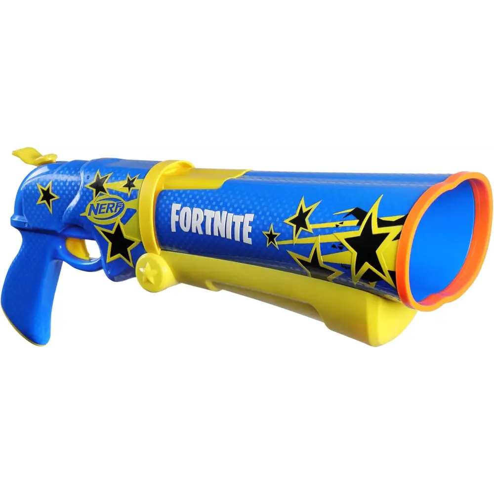 Nerf Fortnite Blaster – Half Tone Hero Wrap | Break Open Barrel, 12 Elite Darts Toy