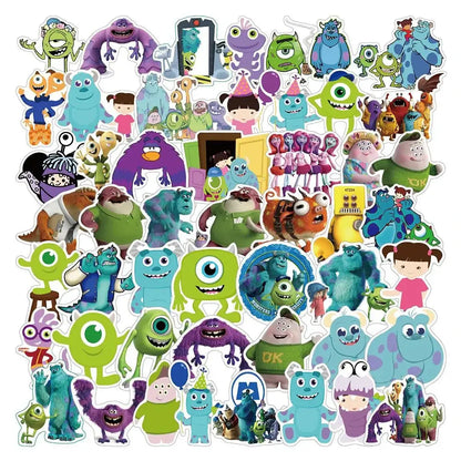 Monster Inc Stickers – Colorful Disney Sticker Pack | Durable Laptop Decals Paper products