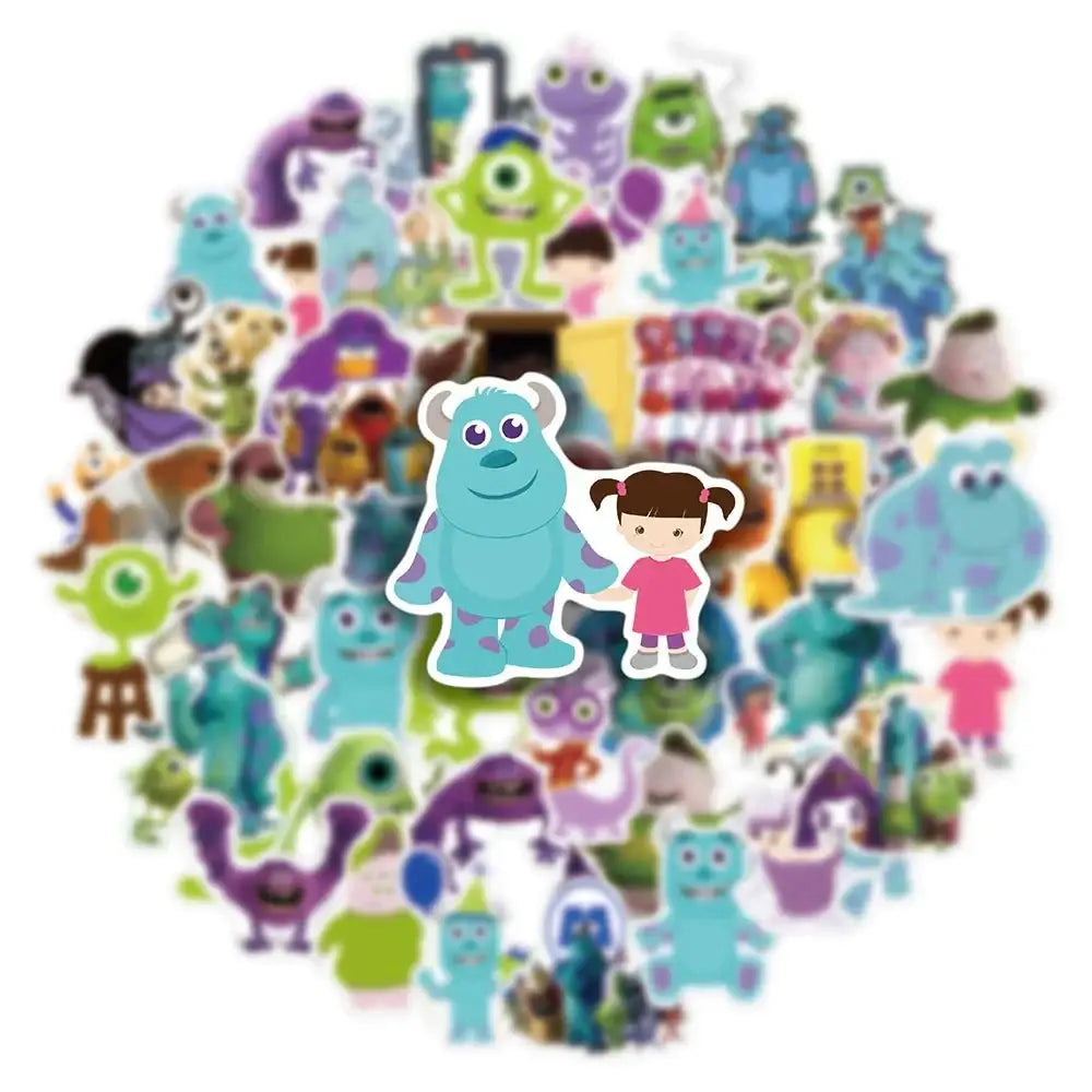 Monster Inc Stickers – Colorful Disney Sticker Pack | Durable Laptop Decals Paper products