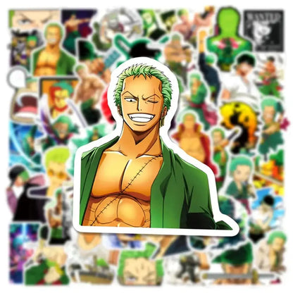 Zoro Anime Stickers – ONE PIECE Sticker Set With Cool Graffiti Decals Paper products