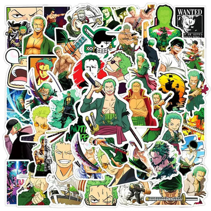 Zoro Anime Stickers – ONE PIECE Sticker Set With Cool Graffiti Decals Paper products