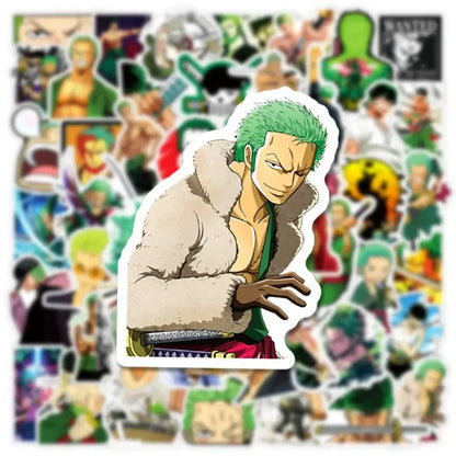 Zoro Anime Stickers – ONE PIECE Sticker Set With Cool Graffiti Decals Paper products