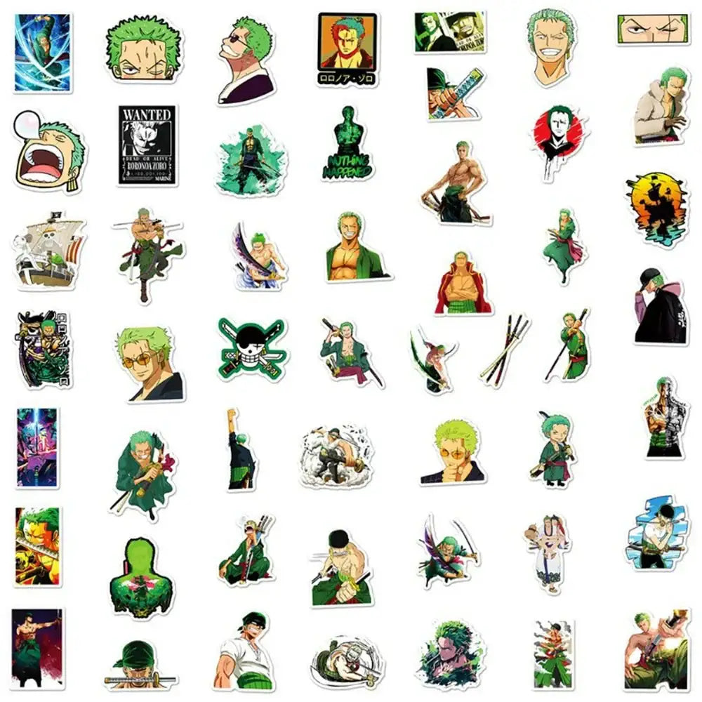 Zoro Anime Stickers – ONE PIECE Sticker Set With Cool Graffiti Decals Paper products