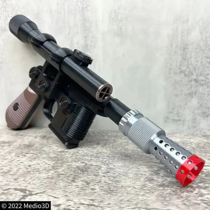 Han Solo Blaster – DL-44 Replica Blaster Toy Pistol | Star Wars Fan Gift Black Collectible
