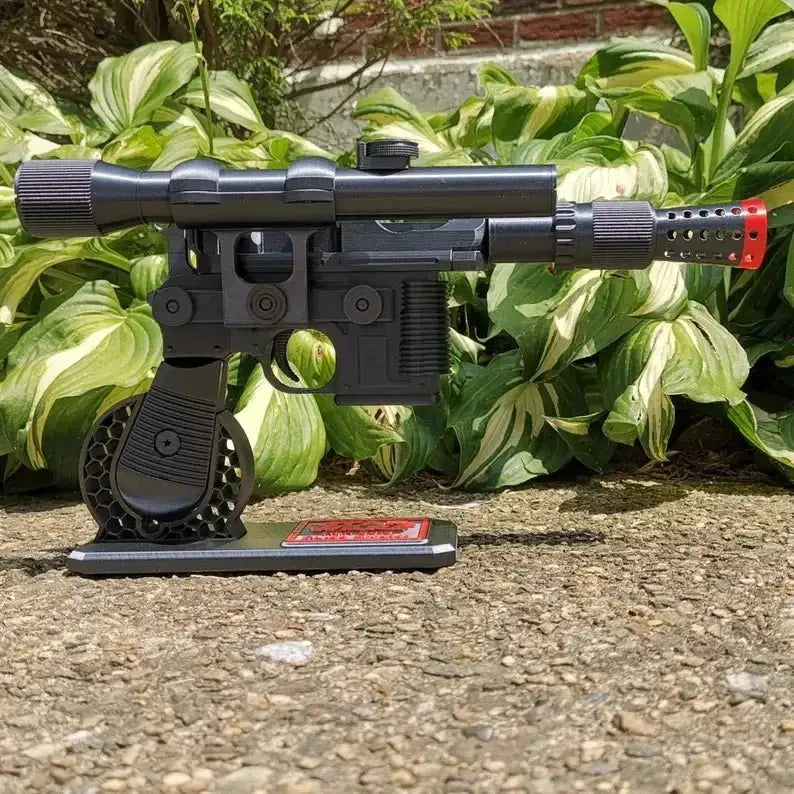 Han Solo Blaster – DL-44 Replica Blaster Toy Pistol | Star Wars Fan Gift Black Graphite Collectible