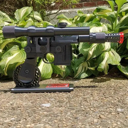 Han Solo Blaster – DL-44 Replica Blaster Toy Pistol | Star Wars Fan Gift Black Graphite Collectible