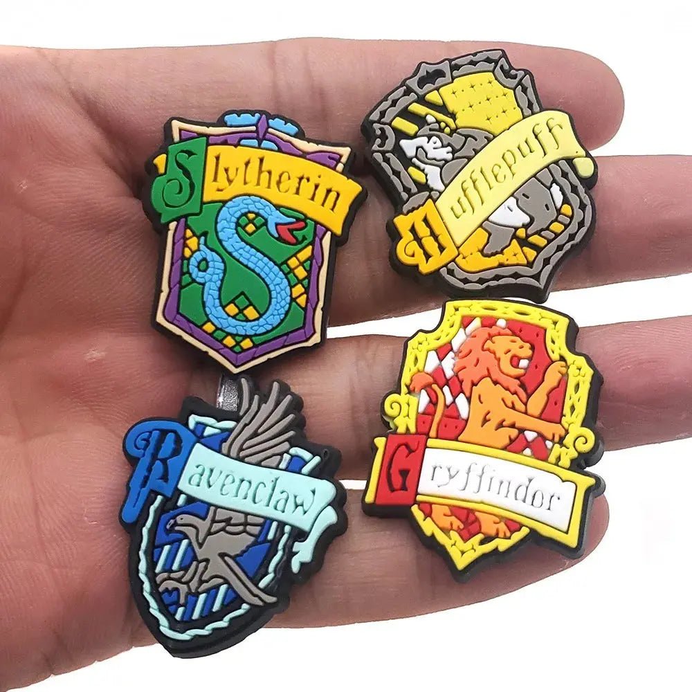 Harry Potter Shoe Charms - Anime Shoe Accessories for Boys - Sandals Garden Shoe Buckle - PVC DIY Wrist Strap Buckle - Gapo Goods - Accessories