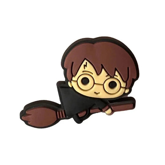 Harry Potter Shoe Charms - Anime Shoe Accessories for Boys - Sandals Garden Shoe Buckle - PVC DIY Wrist Strap Buckle - Gapo Goods - Accessories