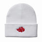 Hat Anime Akatsuki Naruto Red Cloud Embroidery Beanie - Gapo Goods - 