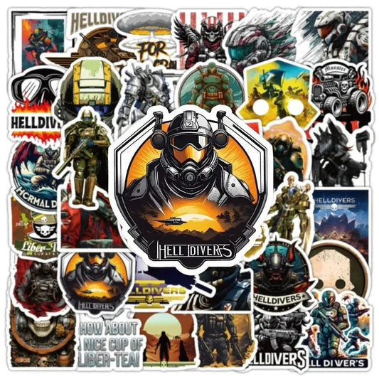 HELLDIVERS Game Stickers - Cool & Nostalgic - Gapo Goods - 