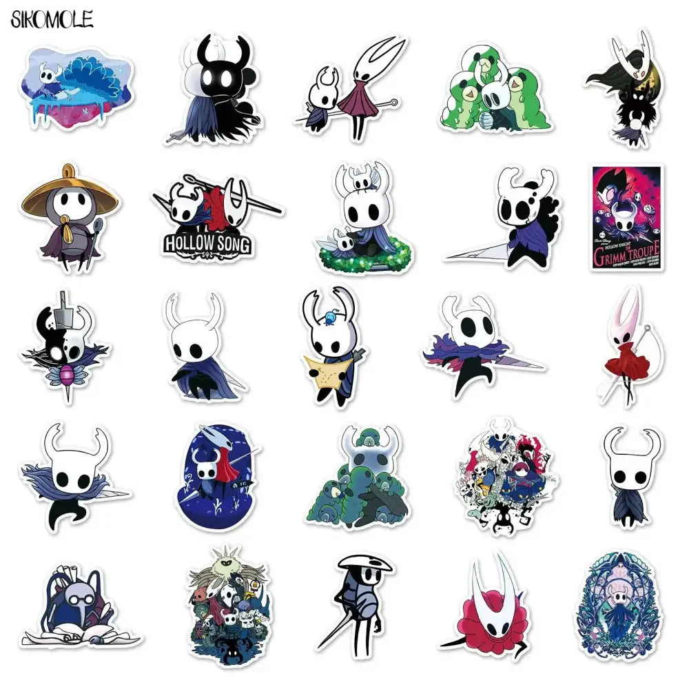 Hollow Knight Stickers - 50PCS Cartoon Game Set | Fun Gaming Decor Pack Stickers