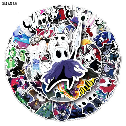 Hollow Knight Stickers - 50PCS Cartoon Game Set | Fun Gaming Decor Pack Stickers