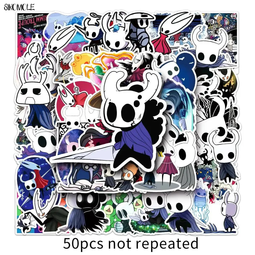 Hollow Knight Stickers - 50PCS Cartoon Game Set | Fun Gaming Decor Pack Stickers