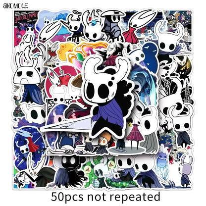 Hollow Knight Stickers - 50PCS Cartoon Game Set | Fun Gaming Decor Pack Stickers