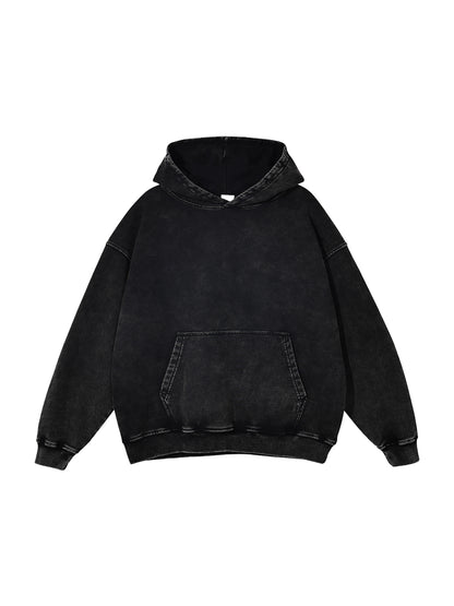 Heavyweight Washed Loose Cotton Extraction Hoodie