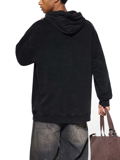Heavyweight Washed Loose Cotton Extraction Hoodie
