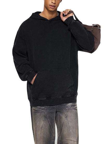 Heavyweight Washed Loose Cotton Extraction Hoodie