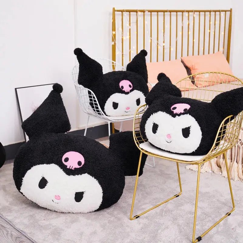 Introducing the Kawaii Sanrio Oversized Kuromi Melody Plush Sofa Pillow Cushion - Gapo Goods - 