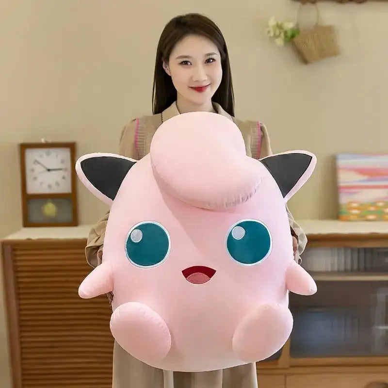 Jigglypuff Plush Doll – Soft Cuddly Pokemon Character Plush Toy for Kids