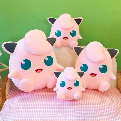 Jigglypuff Plush Doll – Soft Cuddly Pokemon Character Plush Toy for Kids