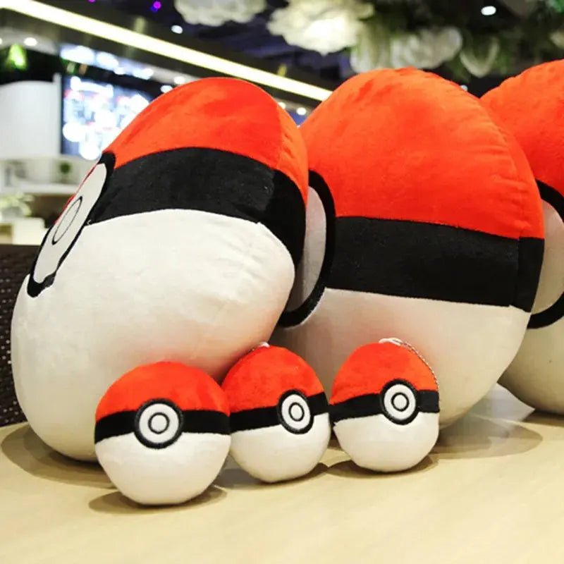 Kawaii Pokemon Pokeball Plush Toy Pillow - 28cm Soft Stuffed Doll Anime Room Car Cushion Decoration for Children - Cute Gift - Gapo Goods - Toys & Games