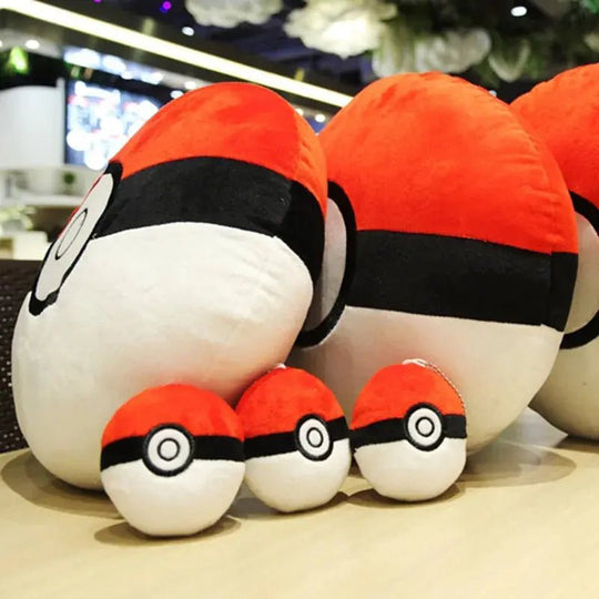 Kawaii Pokemon Pokeball Plush Toy Pillow - 28cm Soft Stuffed Doll Anime Room Car Cushion Decoration for Children - Cute Gift - Gapo Goods - Toys & Games