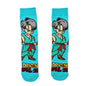 Dragon Ball Z Socks - Mens Cotton Anime Long Socks featuring Piccolo Vegeta Master Roshi and Torankusu Figures 01