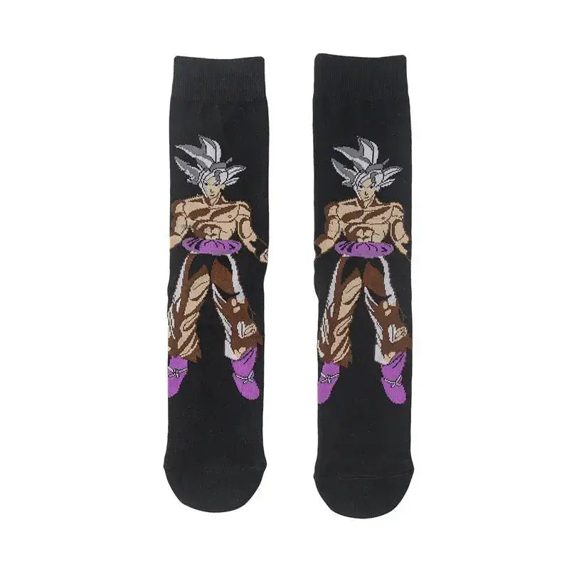 Dragon Ball Z Socks - Mens Cotton Anime Long Socks featuring Piccolo Vegeta Master Roshi and Torankusu Figures 09