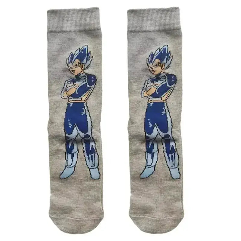 Dragon Ball Z Socks - Mens Cotton Anime Long Socks featuring Piccolo Vegeta Master Roshi and Torankusu Figures 11
