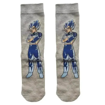 Dragon Ball Z Socks - Mens Cotton Anime Long Socks featuring Piccolo Vegeta Master Roshi and Torankusu Figures 11