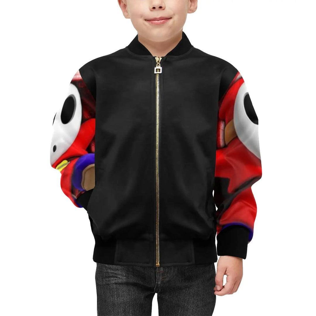 Kids' Bomber Jacket with Pockets (H40) - Gapo Goods - 