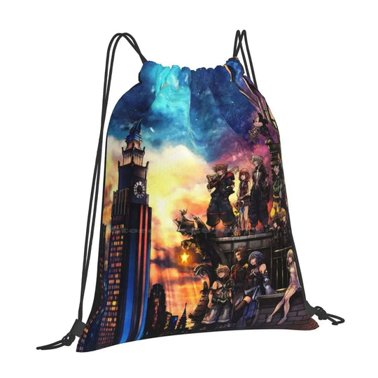 Kingdom Hearts 3 Cover Backpacks For School Teenagers Girls Travel Bags Kingdom Hearts Gamer Video Games - Gapo Goods - 