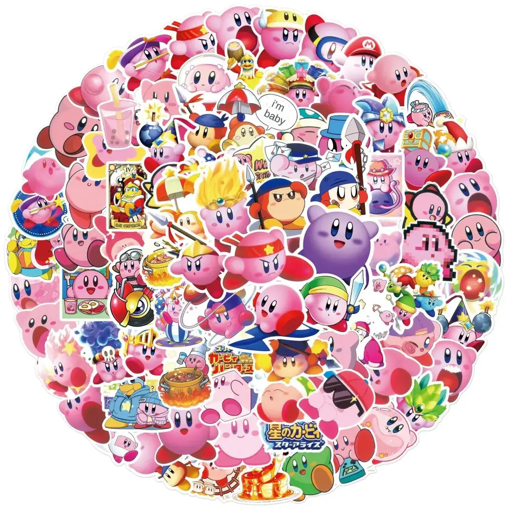 Kirbys Dreamland Delights Waterproof Sticker Pack for Fun and Durability