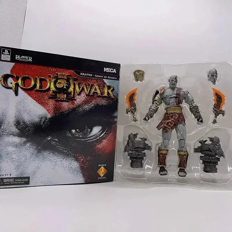 Kratos Action Figure – God of War Collectible | Ares Armor Movable PVC Toy