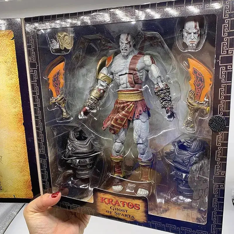 Kratos Action Figure – God of War Collectible | Ares Armor Movable PVC Toy B With Box