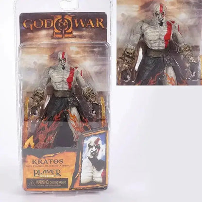 Kratos Action Figure – God of War Collectible | Ares Armor Movable PVC Toy D with box