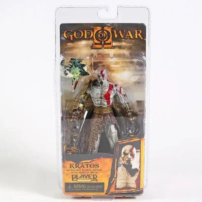 Kratos Action Figure – God of War Collectible | Ares Armor Movable PVC Toy E with box