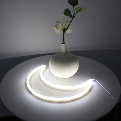 LED Pink Moon Neon Light, Cute Neon Moon Sign,Christmas Room Decor Battery or USB Powered 5V Art LED Decorative Lights Night Lights Indoor for Home, Bedroom, Office,Dorm,Party (Pink Moon) - Gapo Goods - 