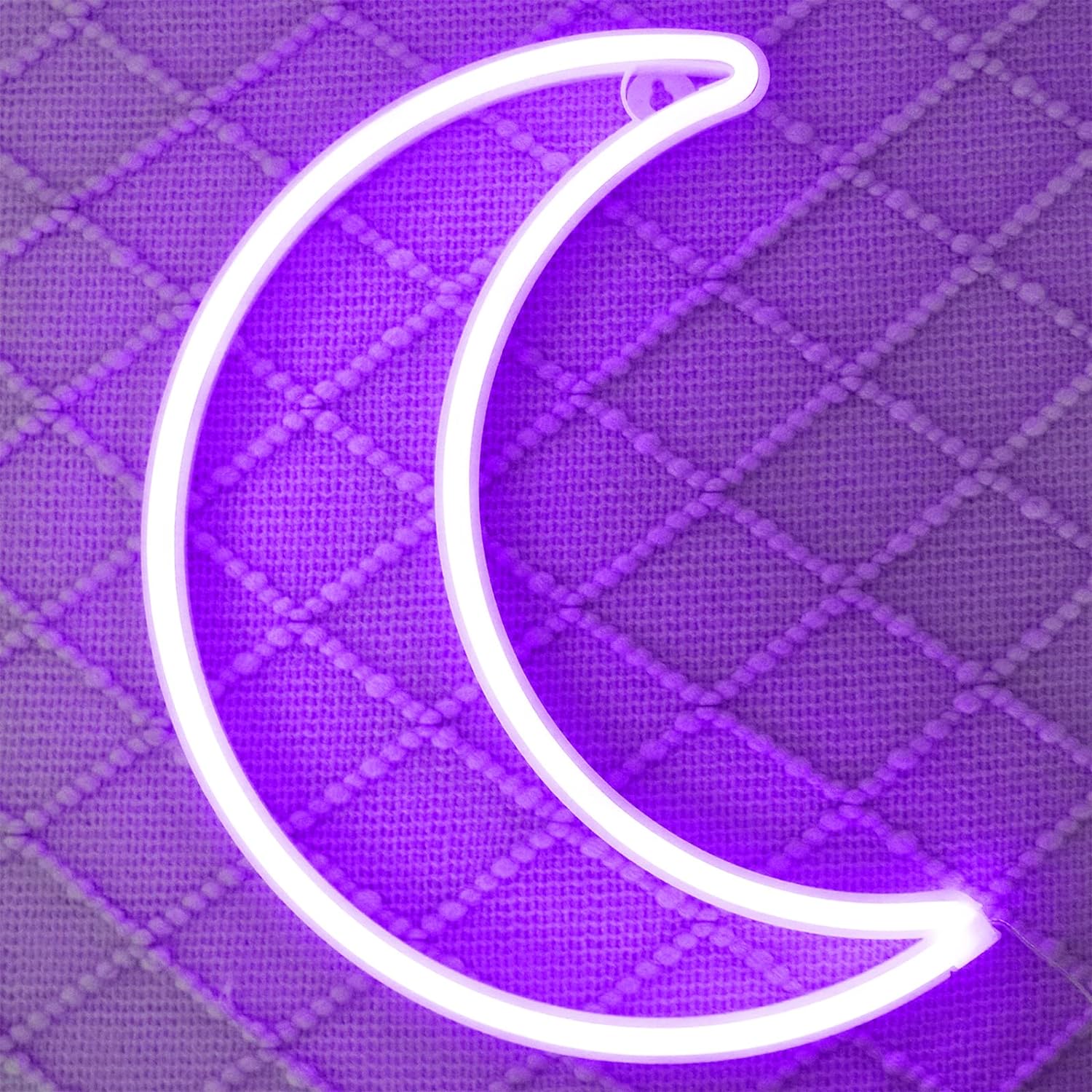 LED Pink Moon Neon Light, Cute Neon Moon Sign,Christmas Room Decor Battery or USB Powered 5V Art LED Decorative Lights Night Lights Indoor for Home, Bedroom, Office,Dorm,Party (Pink Moon) - Gapo Goods - 