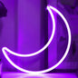LED Pink Moon Neon Light, Cute Neon Moon Sign,Christmas Room Decor Battery or USB Powered 5V Art LED Decorative Lights Night Lights Indoor for Home, Bedroom, Office,Dorm,Party (Pink Moon) - Gapo Goods - 