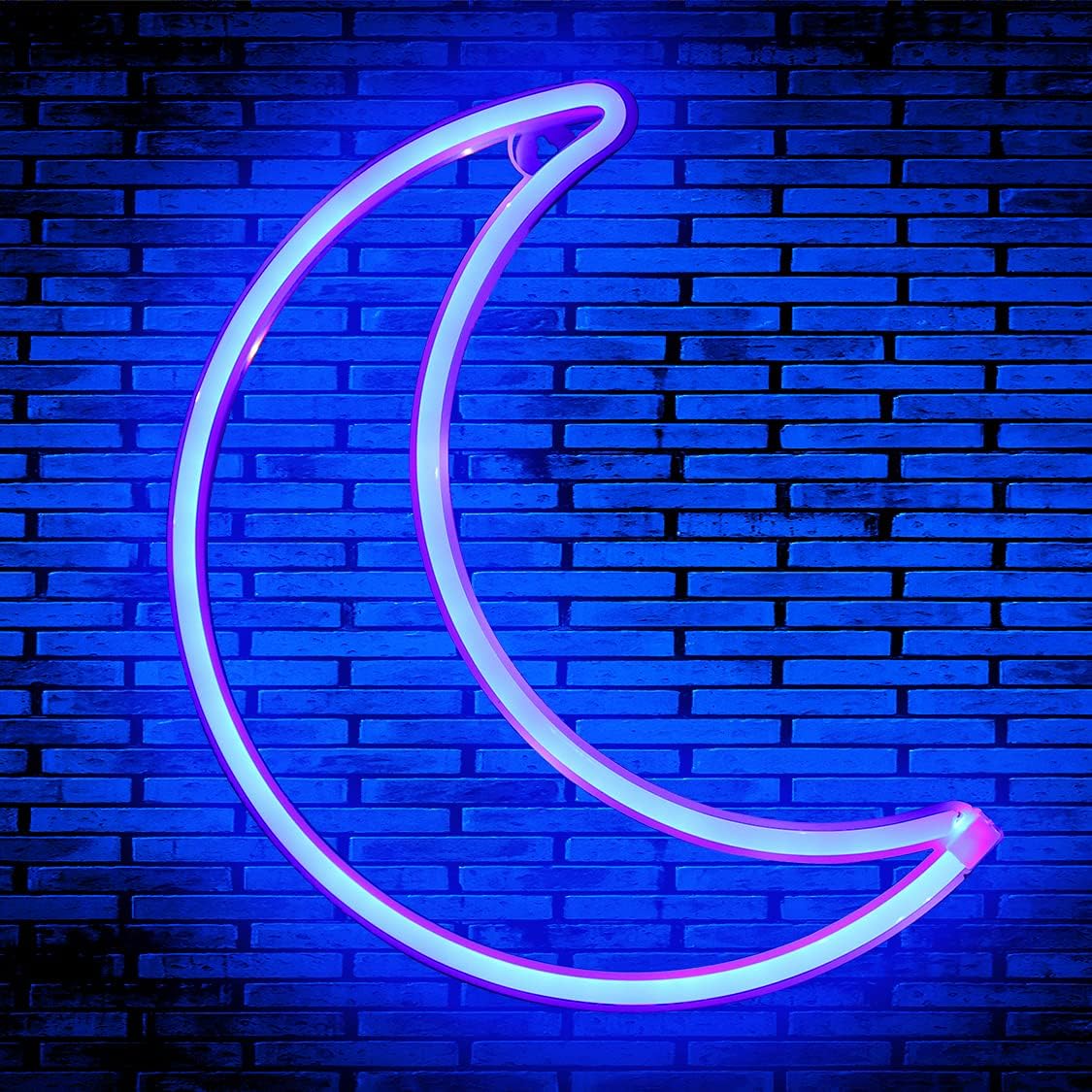 LED Pink Moon Neon Light, Cute Neon Moon Sign,Christmas Room Decor Battery or USB Powered 5V Art LED Decorative Lights Night Lights Indoor for Home, Bedroom, Office,Dorm,Party (Pink Moon) - Gapo Goods - 