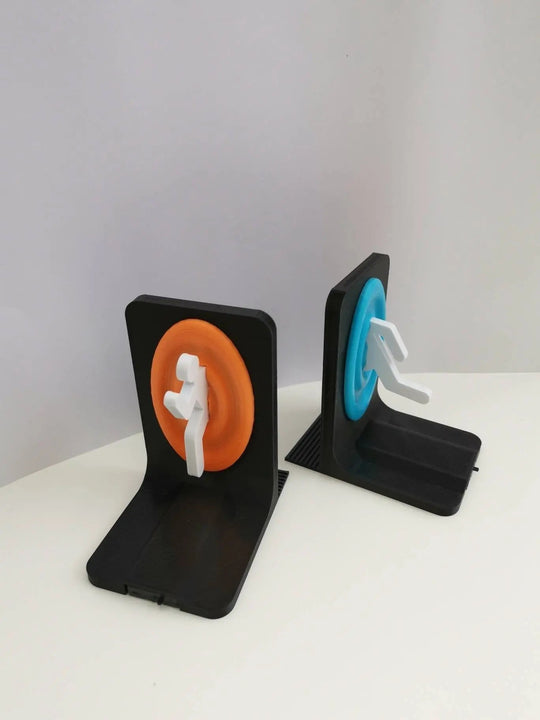 LED Portal Bookends - Light Up - Xbox PS4 PS5 Books Games Movies Stand Ornament - Gapo Goods - 