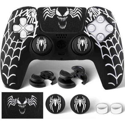 PS5 Controller Skin - Silicone Cover Sticker & Extender Grips for Enhanced Grip Gaming Accessories