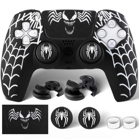 PS5 Controller Skin - Silicone Cover Sticker & Extender Grips for Enhanced Grip Gaming Accessories