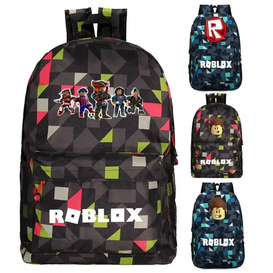 Roblox School Backpack – Durable Kids Backpack With Laptop Compartment Bag Backpack
