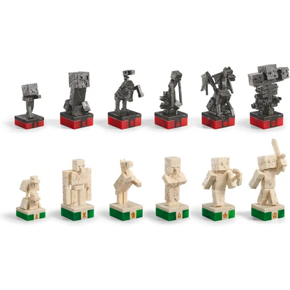 Minecraft Chess Set – Unique Wood Frame Board With Gaming Collectible Pieces Collectible