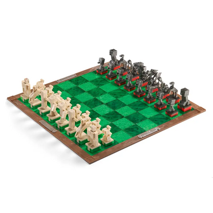 Minecraft Chess Set – Unique Wood Frame Board With Gaming Collectible Pieces Collectible