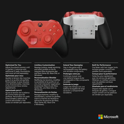 Xbox Elite Series 2 Controller – Wireless Gaming Controller with Adjustable Thumbsticks & Rechargeable Battery Gaming Accessories